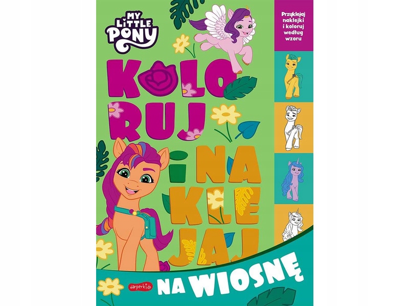 

Kolorowanka dla dzieci My Little Pony Na wiosnę