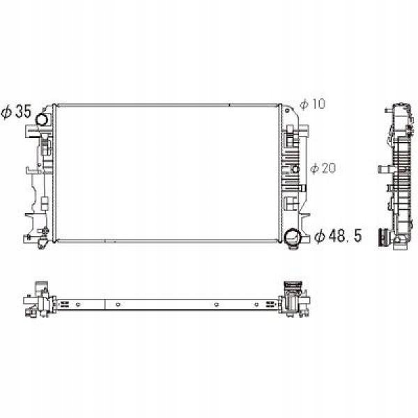 Chłodnica Mercedes Sprinter 906
