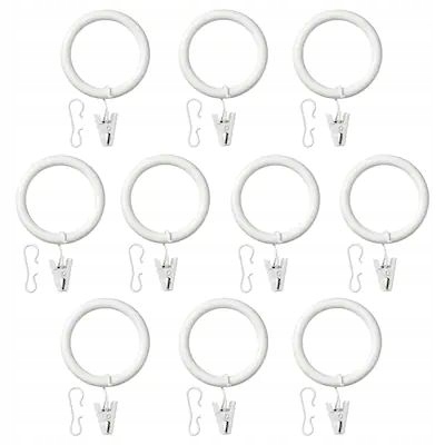 

Ikea Syrlig Kółko z żabką i haczykiem, biały 38 mm