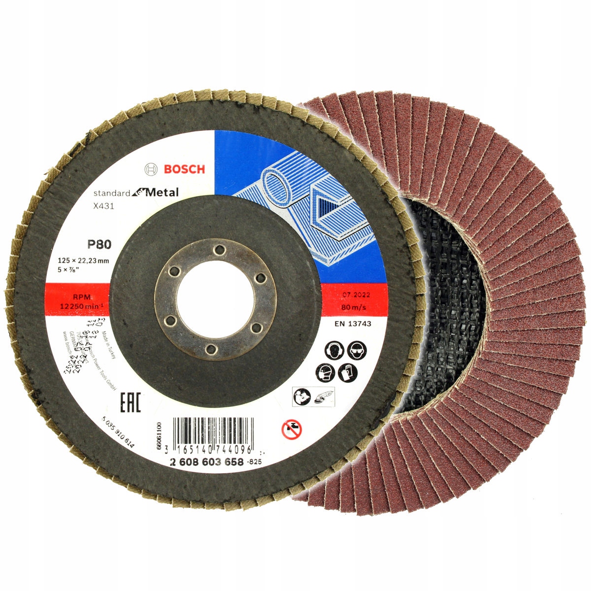 BOSCH TARCZA LISTKOWA 125mm GR.80 DO METALU