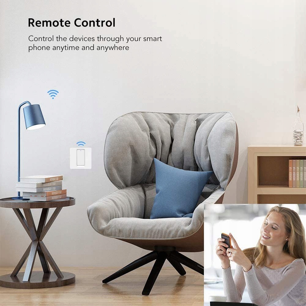 INTELIGENTNY WŁĄCZNIK ŚWIATŁA STEROWANIE GŁOSOWE Zasilanie sieciowe