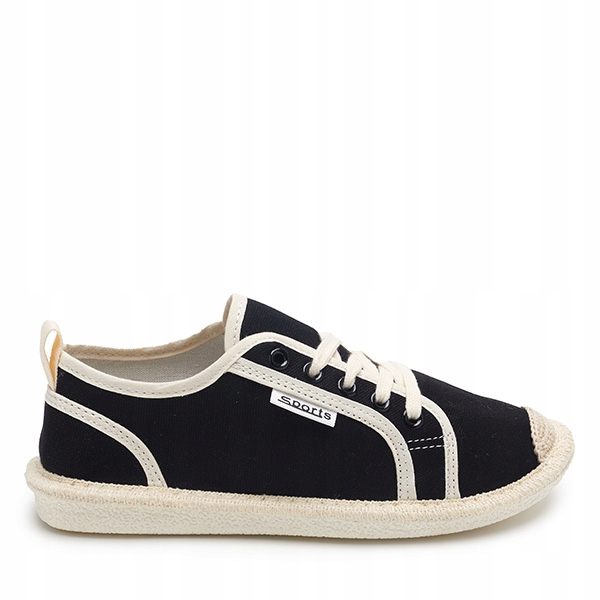 

Czarne Damskie Tenisówki Tkaninowe Mokida 37