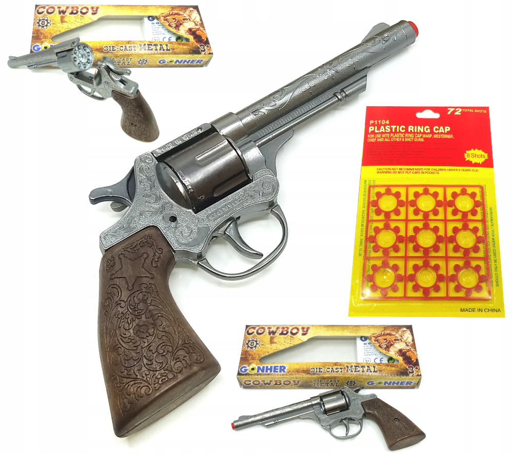 

Pistolet Na Kapiszony Rewolwer Metal Gonher 80/0 S