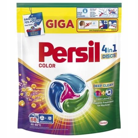 Levně Persil Kapsle na praní tkanin Discs 4 in 1 Color 68 ks