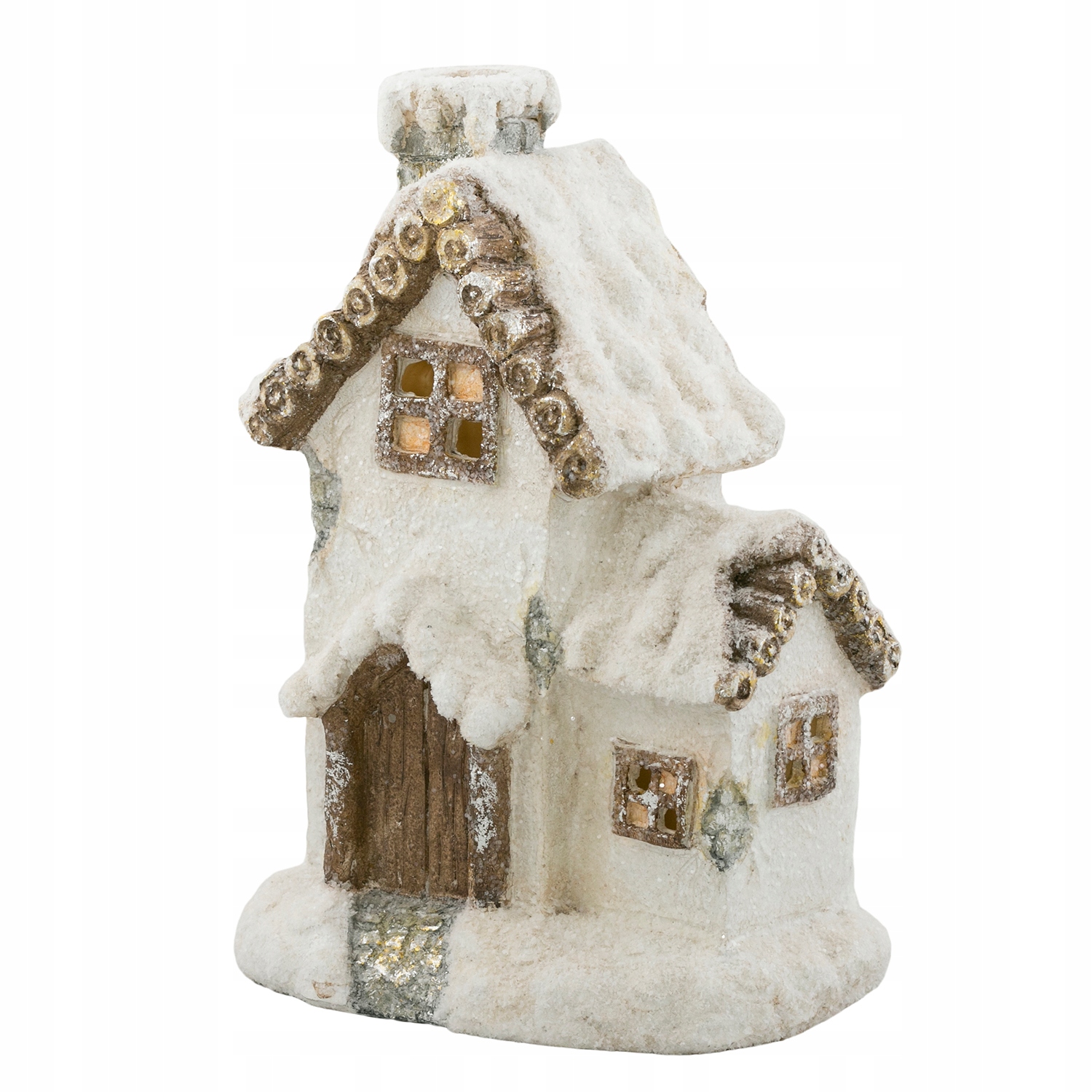FIGURKA świąteczna DOM k. biały