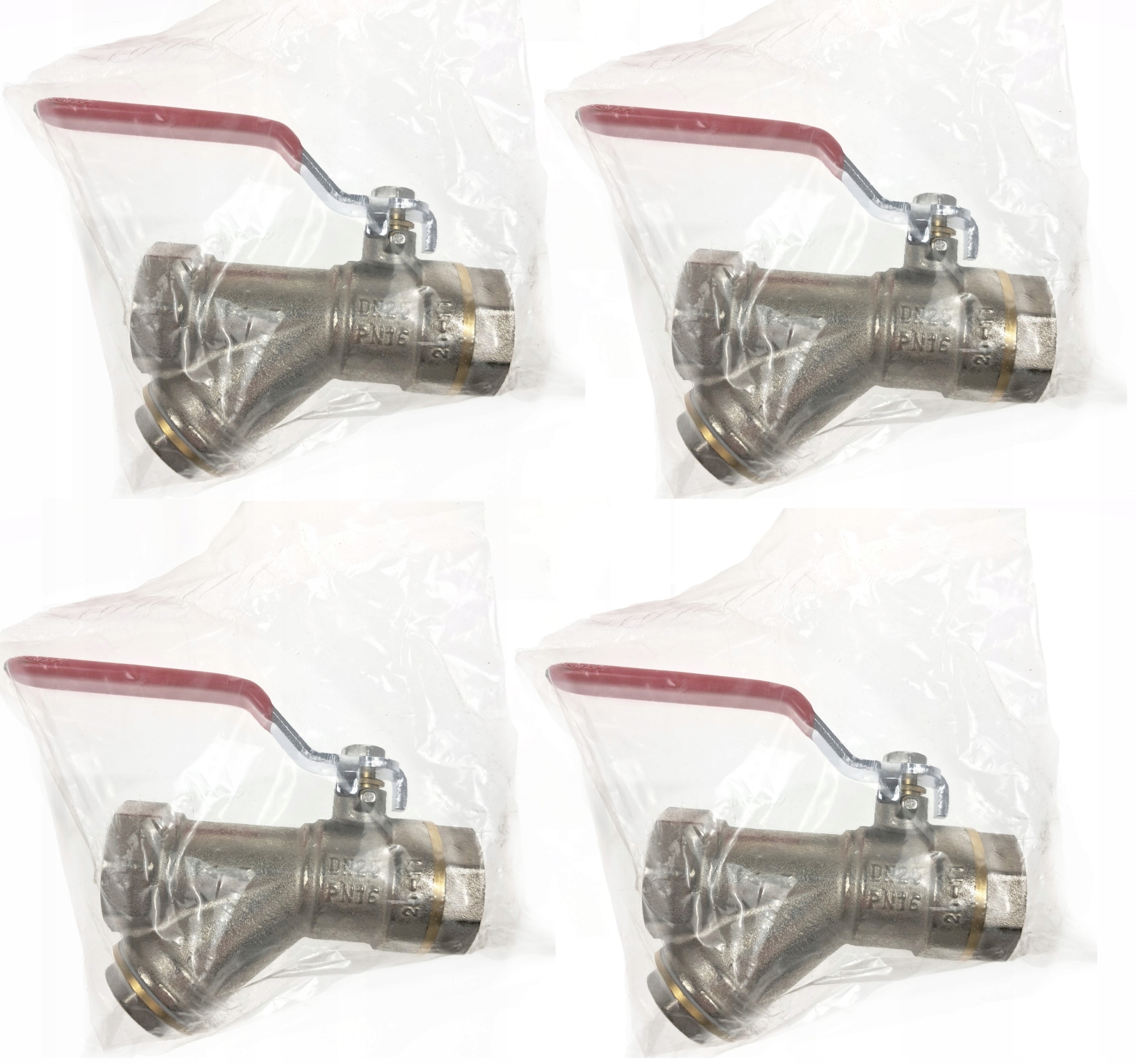 Sada guľových ventilov s šikmým filtrom 1″ Altech ALTH-204100 (4 kusy)