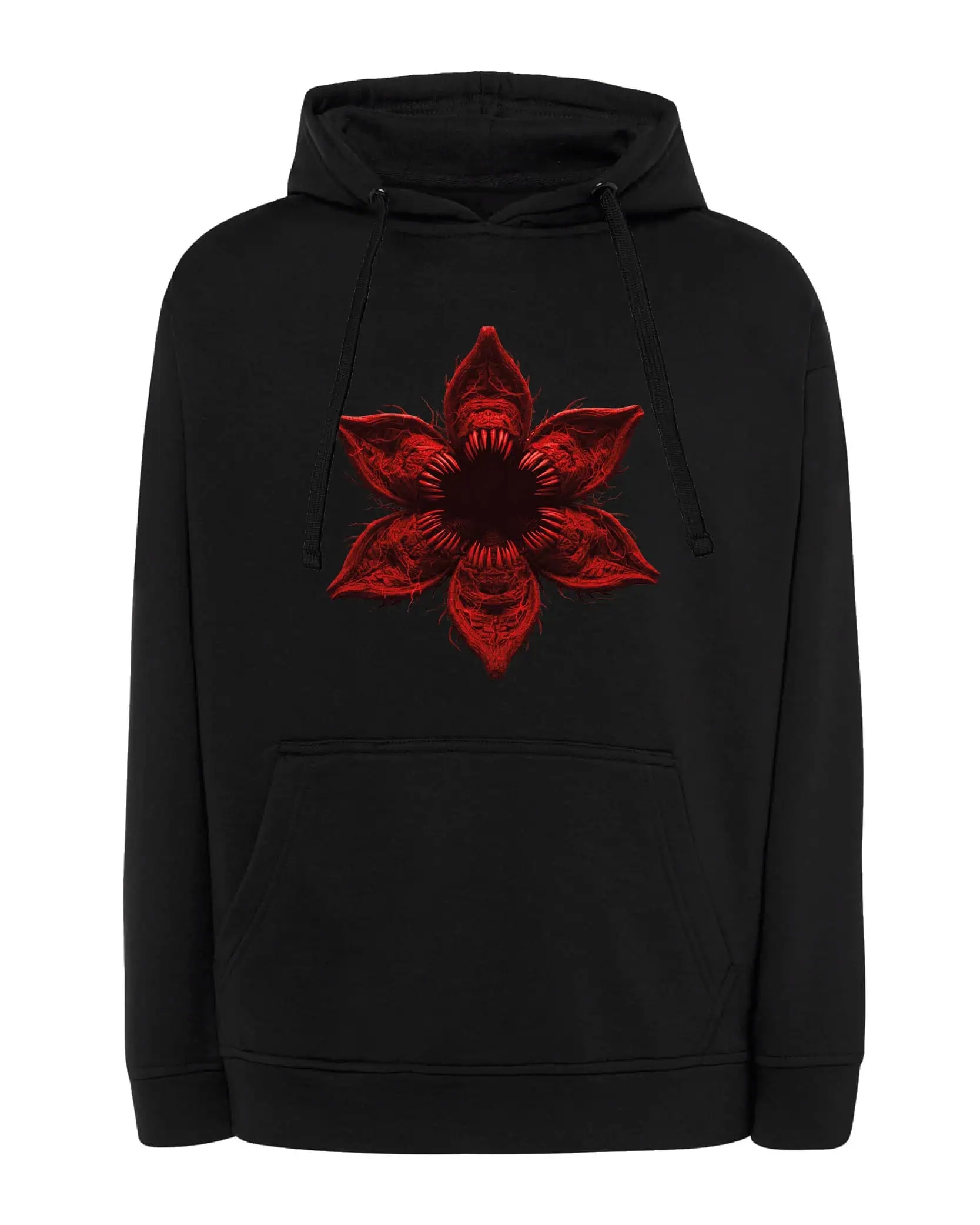 Mikina s kapucí Stranger Things Demogorgon Černá XL