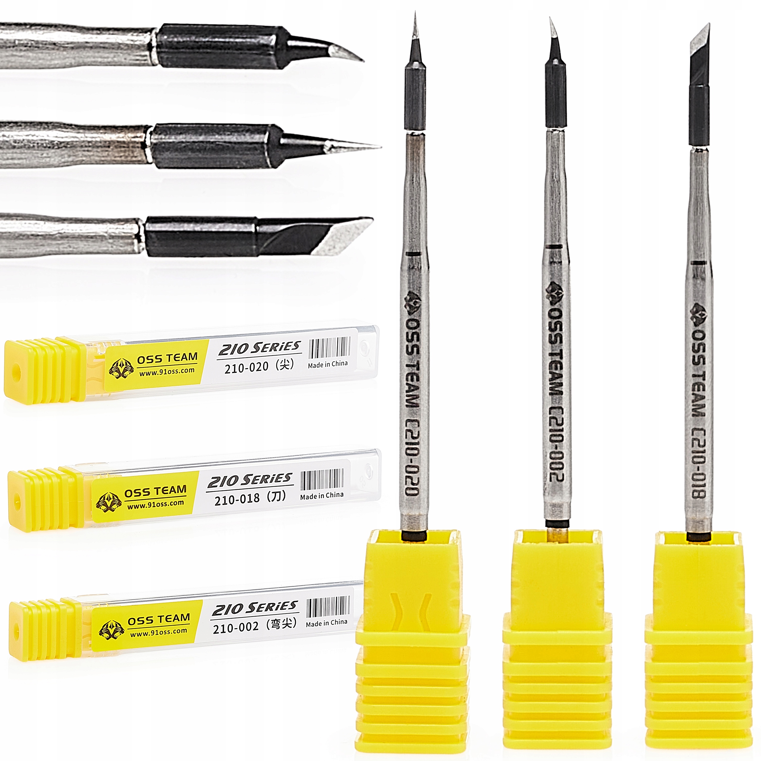 Zestaw 3x Grot Lutowniczy Oss C210 K I Is Do Lutownicy Yihua Aixun Sugon