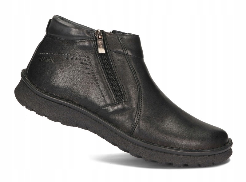 

Buty Zimowe Męskie Suwak Ocieplane 130 Czarny 43