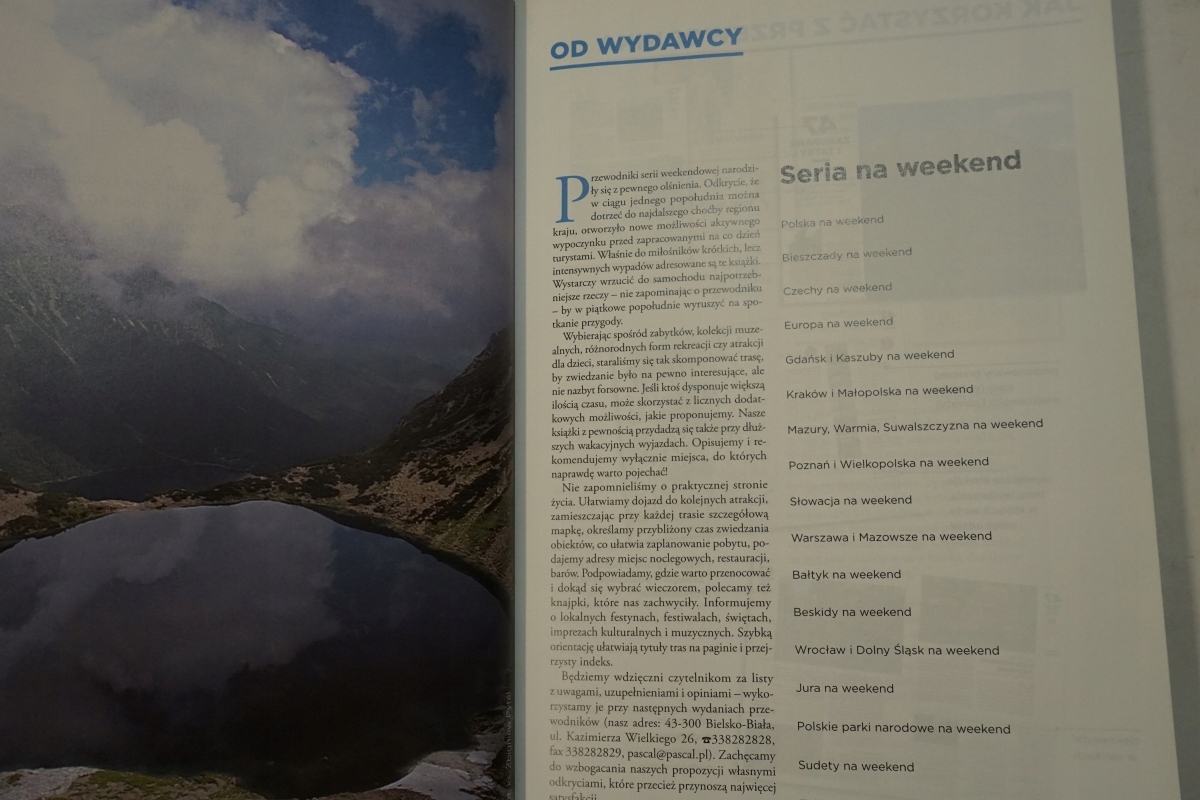 POLSKA PASCAL 52 TRASY na WEEKEND Okładka miękka ze skrzydełkami