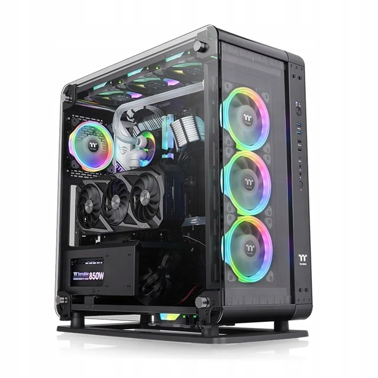 Thermaltake Core P6 Tempered Glass Mid Tower Midi Tower Czarny