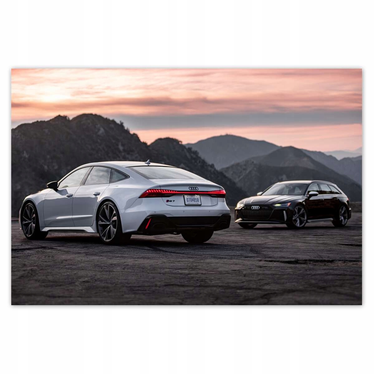 Plakáty 200x135 Bílé Audi RS7 Audice