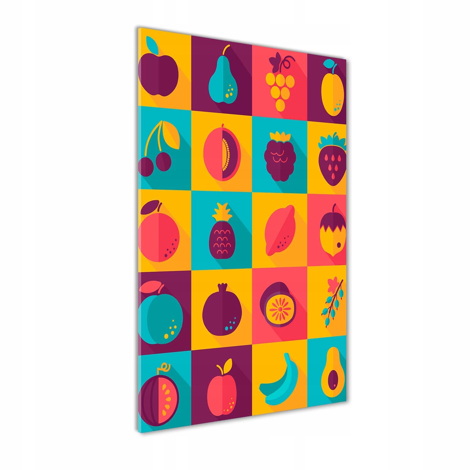 

Nowoczesny foto-obraz akryl na ścianę Owoce 60x120