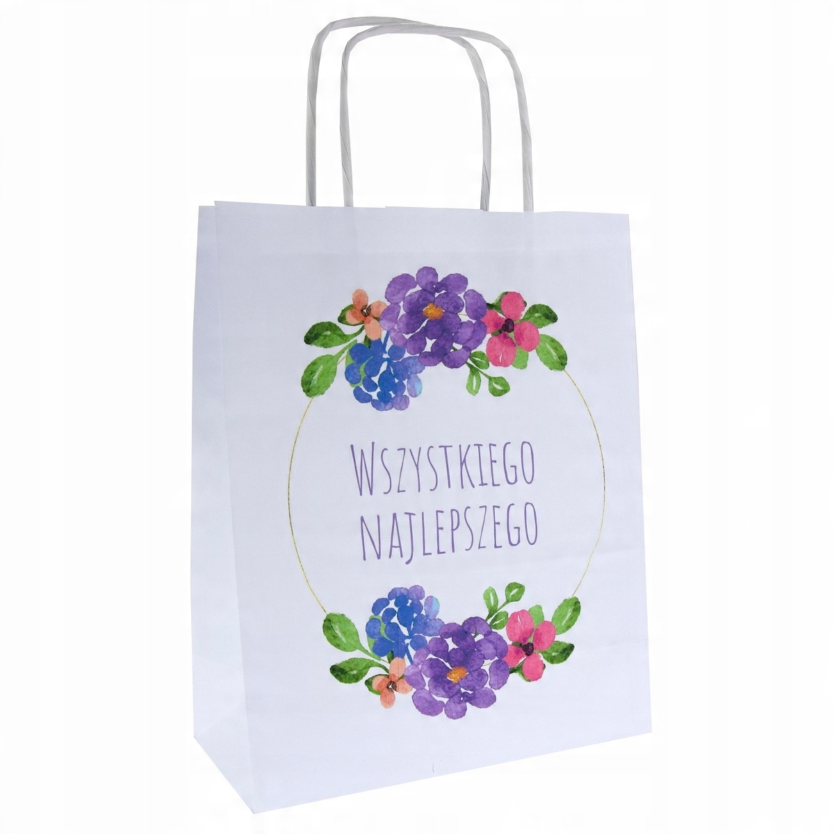 

torba papierowa nadruk Wszystkiego Najlepszego x1