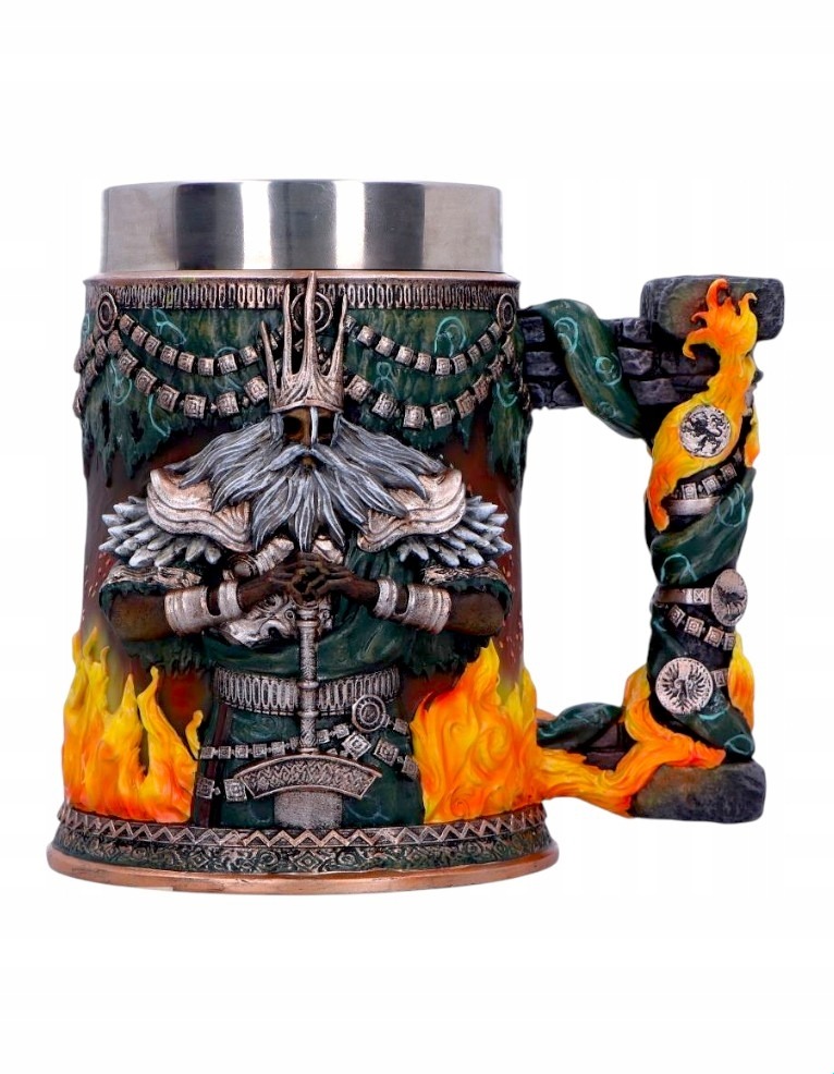 Kubek metalowy Dark Souls Gwyn 550 ml gamingowy gadżet Nemesis Now