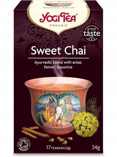 Levně Yogi Tea Čaj sladký chai (sweet chai) Bio (17 x 2 g) 34 g