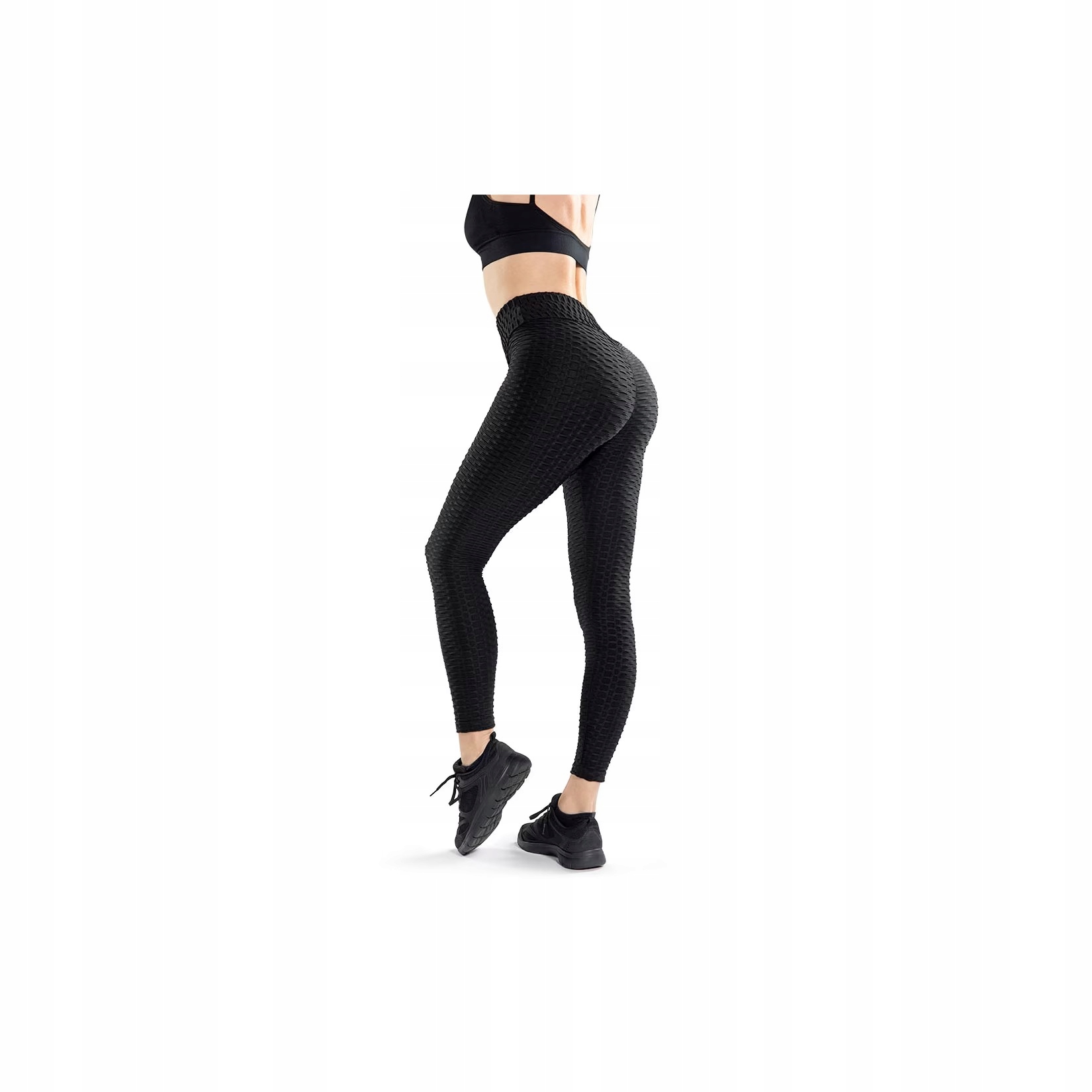 Legginsy sportowe shaping czarne XXL