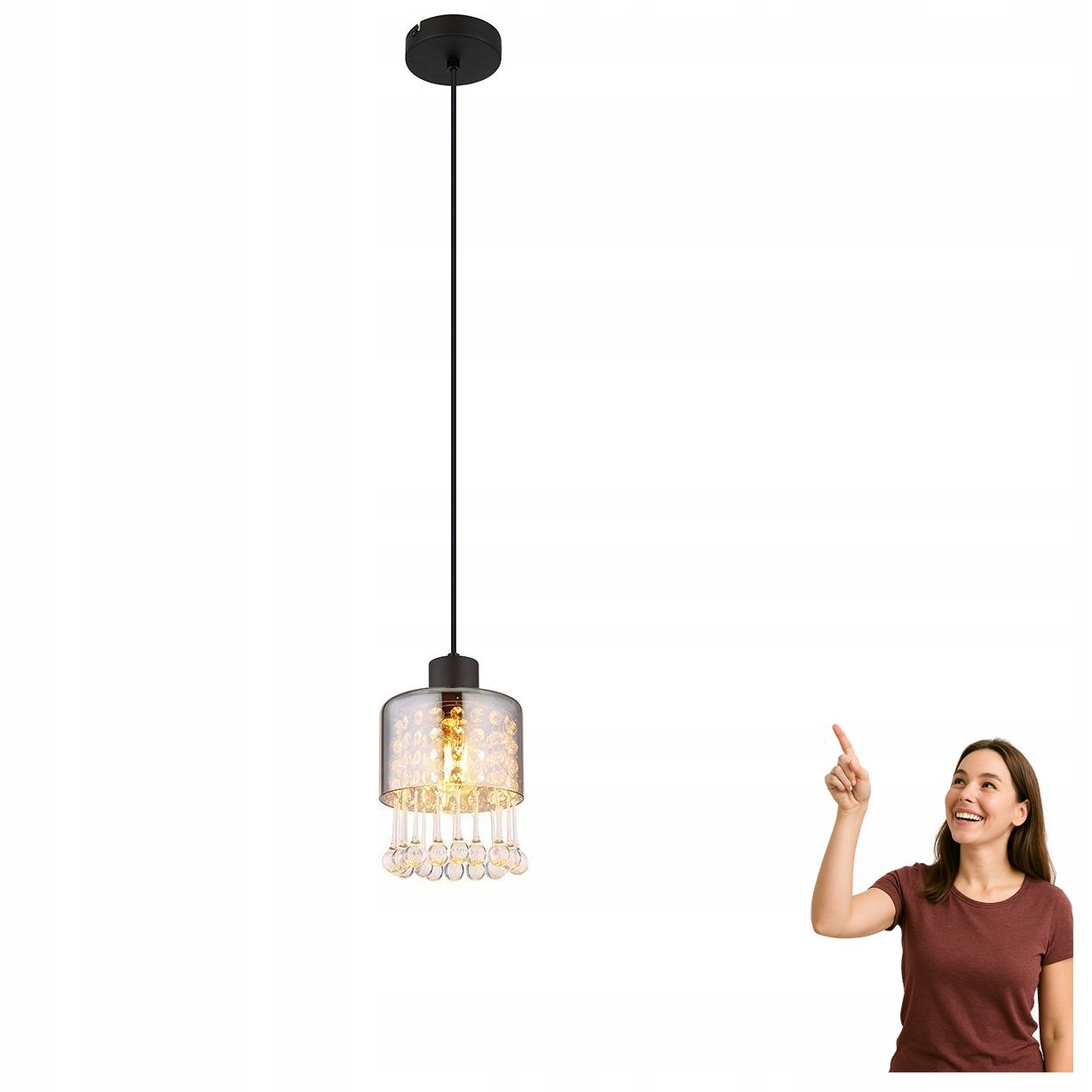 Závěsná lampa Hendry 15884H Globo