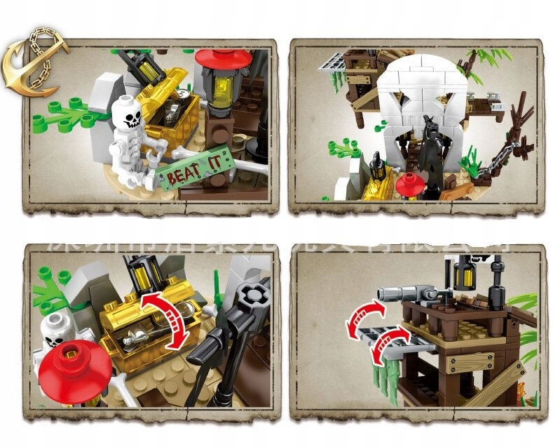 KLOCKI PIRACI STATEK PIRACKI Z KARAIBÓW ZESTAW Kod producenta SEMBO BLOCK