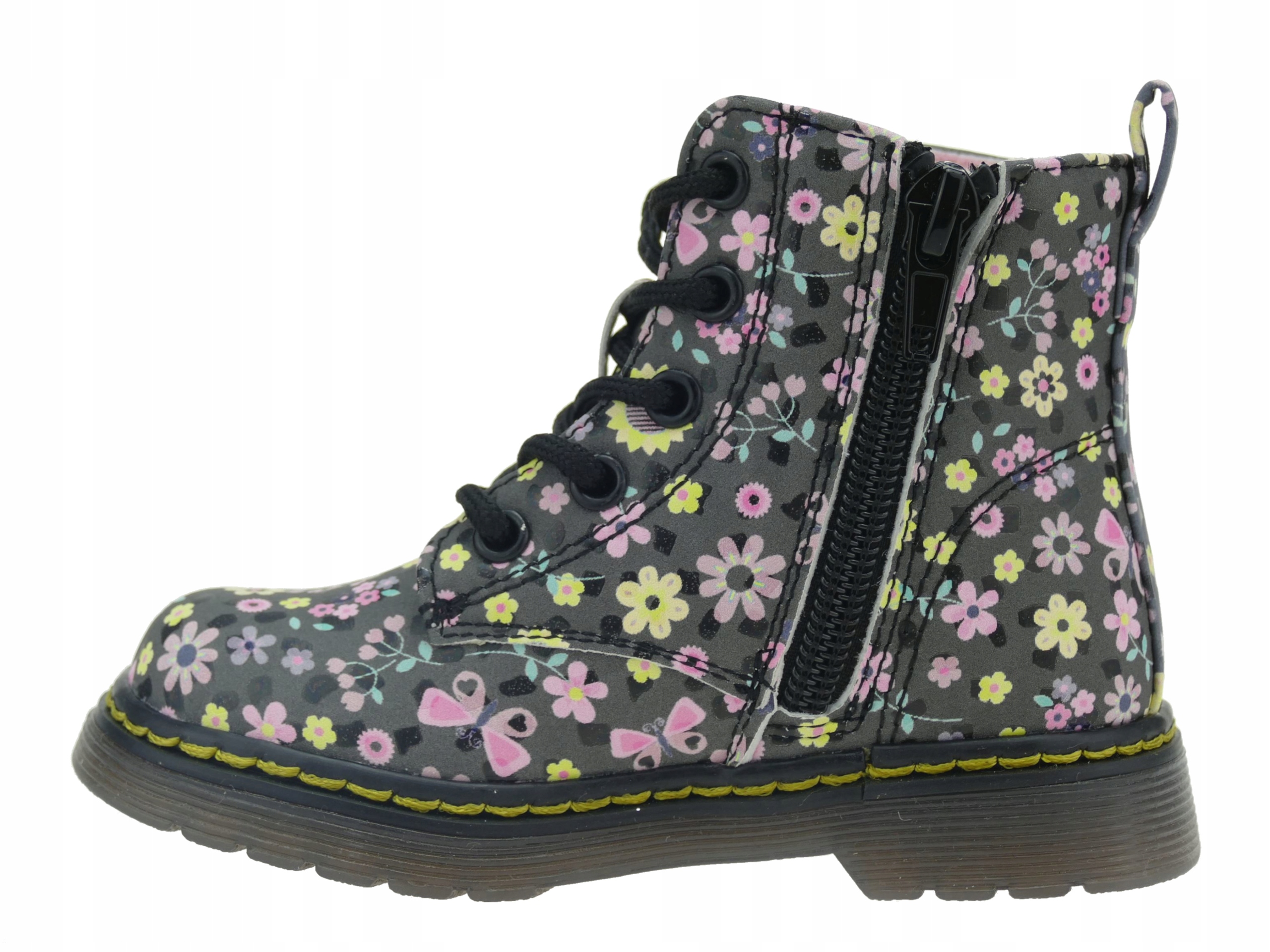 DZIEWCZĘCE TRZEWIKI PÓŁBUTY DZIECIĘCE BOTKI BUTY PRZEJŚCIOWE SUWAK R. 24 Kolor wielokolorowy