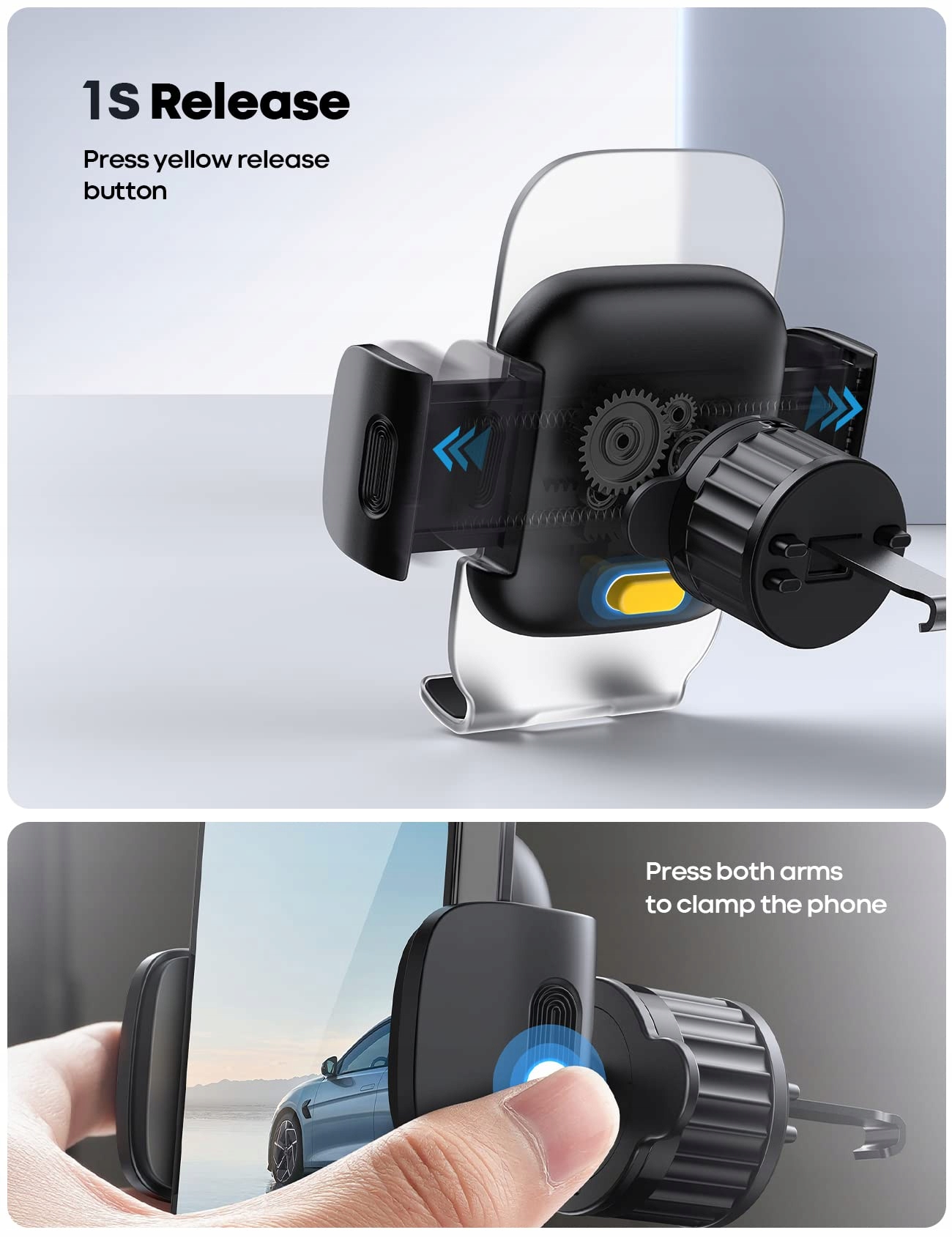 LAMICALL Uchwyt Samochodowy 360° do iPhone — miniatura 3