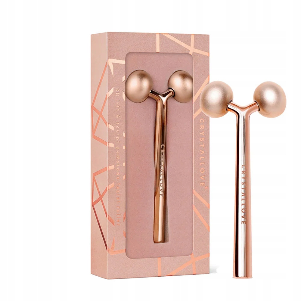 Crystallove Masážní Přístroj na obličej růžové zlato
