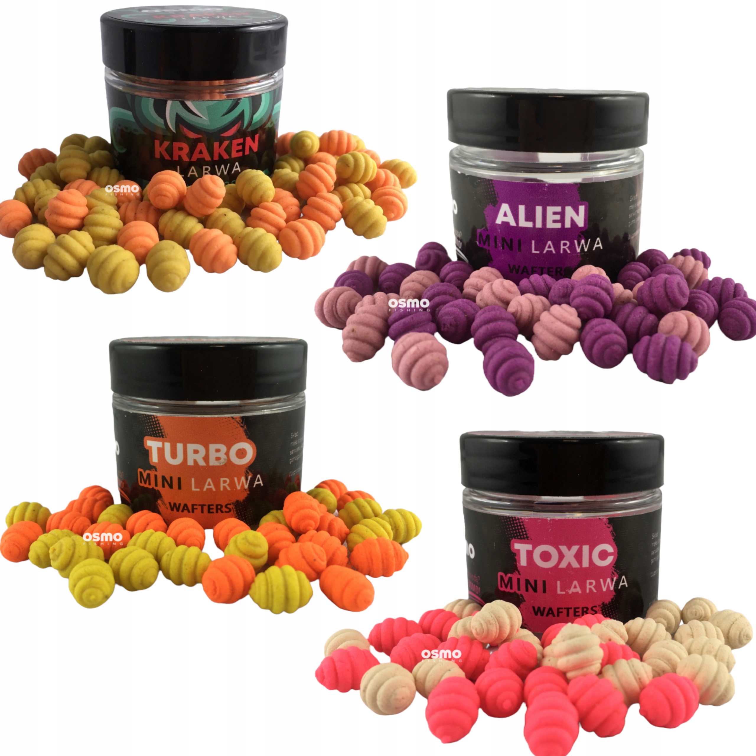 4x Osmo Larwa Wafters Kraken Alien Turbo Toxic