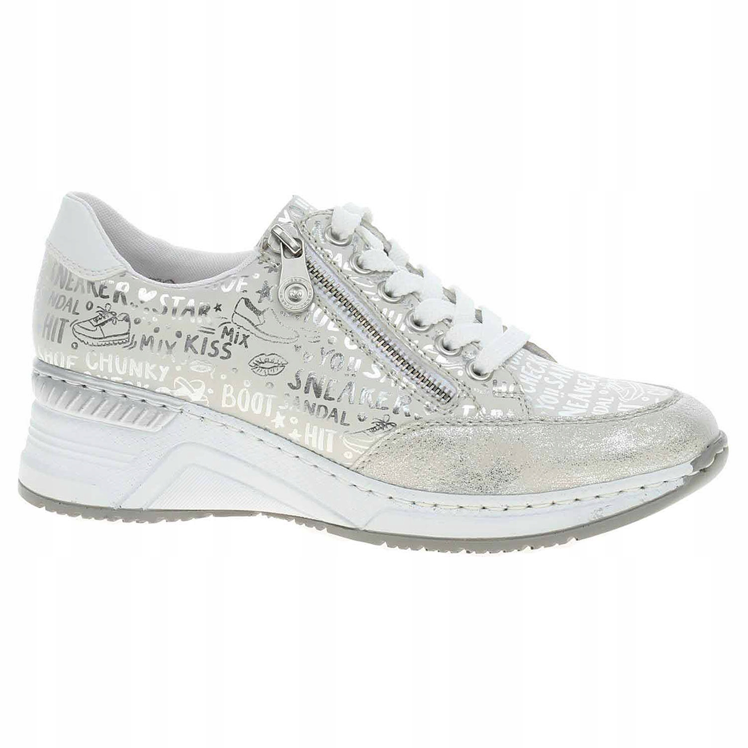 Dámské polobotky Rieker N4316-90 beige kombi 40