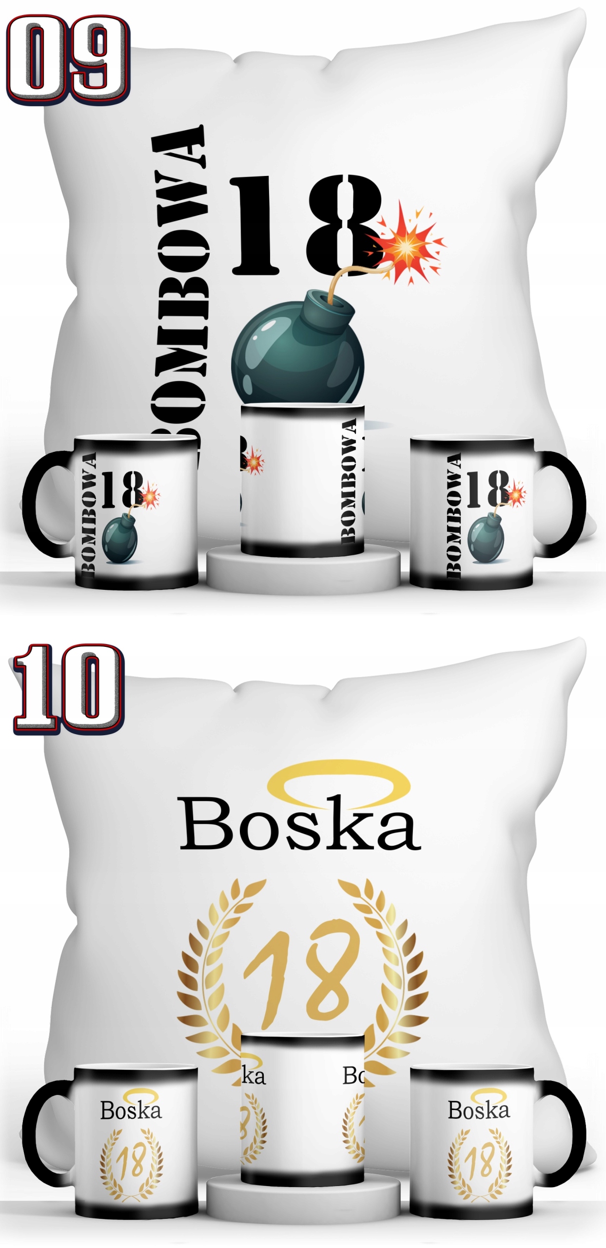 ZESTAW NA 18 URODZINY MAGICZNY KUBEK + PODUSZKA Kod producenta zestaw_na_18