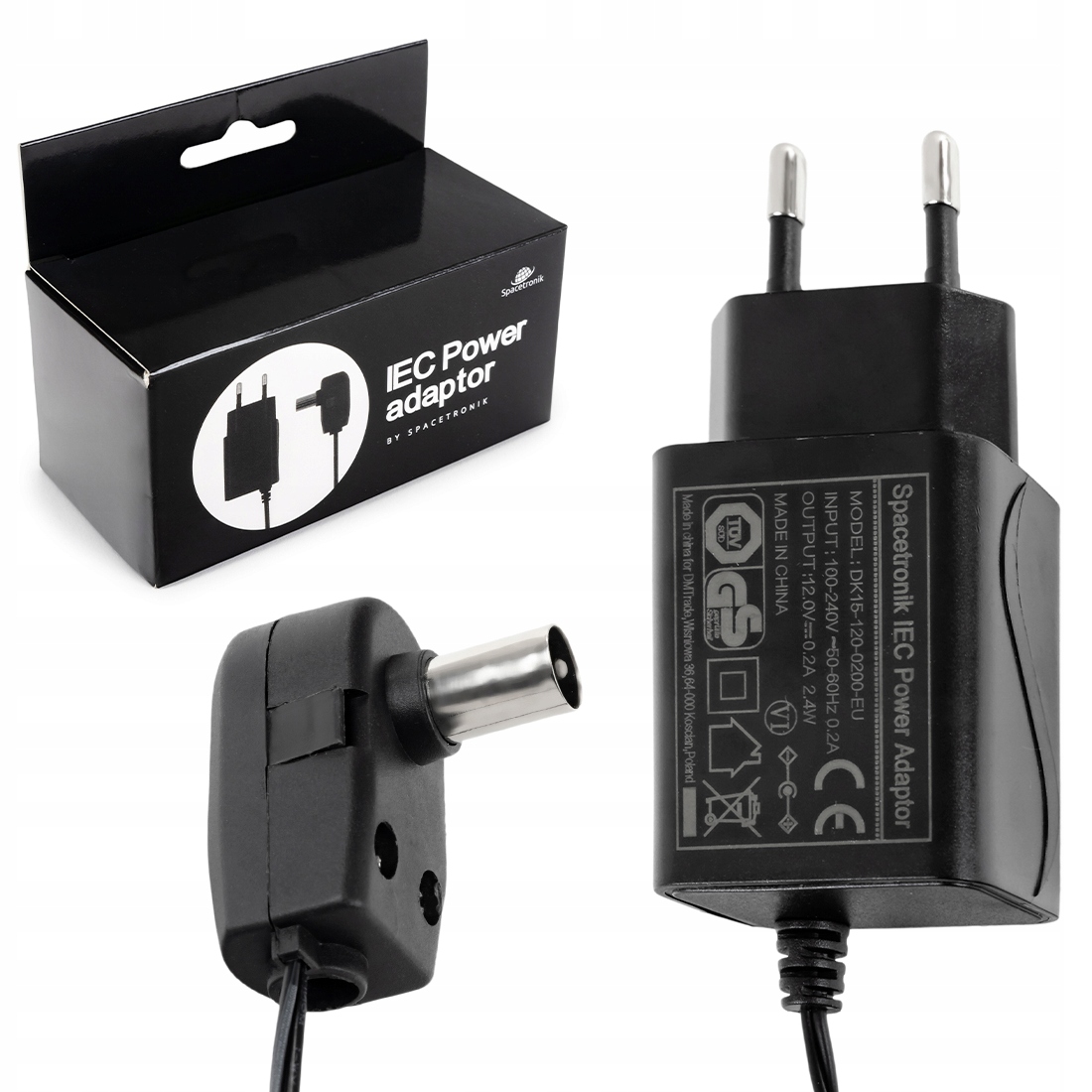 Zasilacz antenowy Spacetronik 12V 0.2A Iec