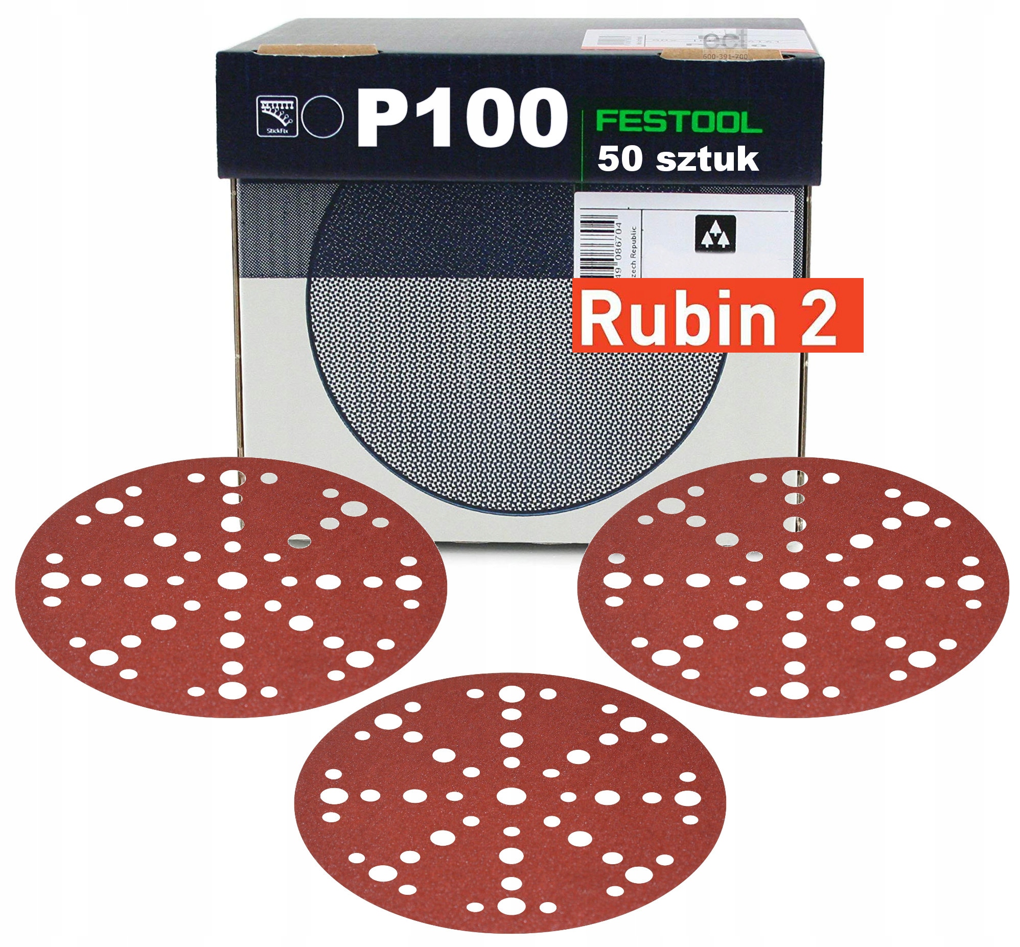 

Festool Krążki ścierne Rubin 2 150 mm P100 575189