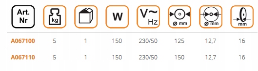 PANSAM SZLIFIERKA STOŁOWA 150W 125MM A067110 Marka Pansam