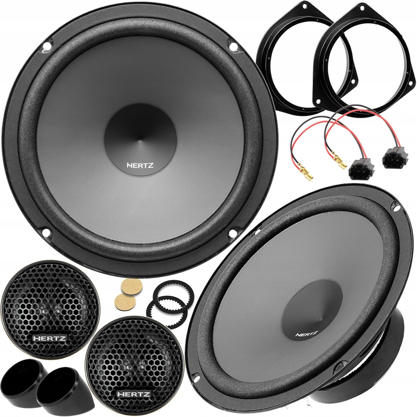 HERTZ MOCNE GŁOŚNIKI SAMOCHODOWE SYSTEM 165mm 300W DO TOYOTA AYGO X RAV4