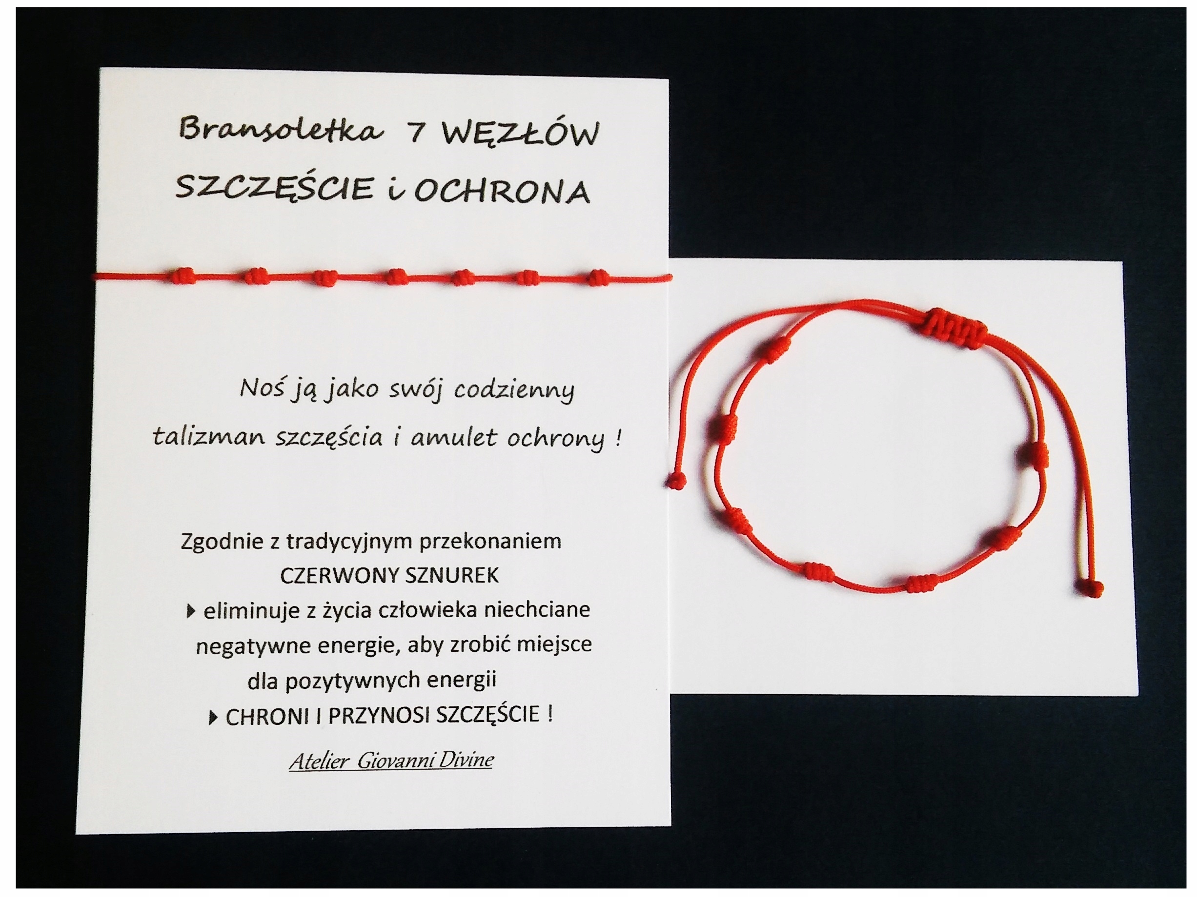 

Bransoletka 7 węzłów Szczęście I Ochrona 080