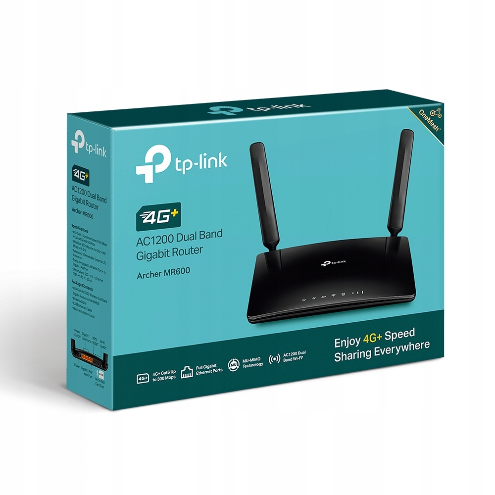 Router TP-Link Archer MR600 Lte 4G+ Cat6 AC1200