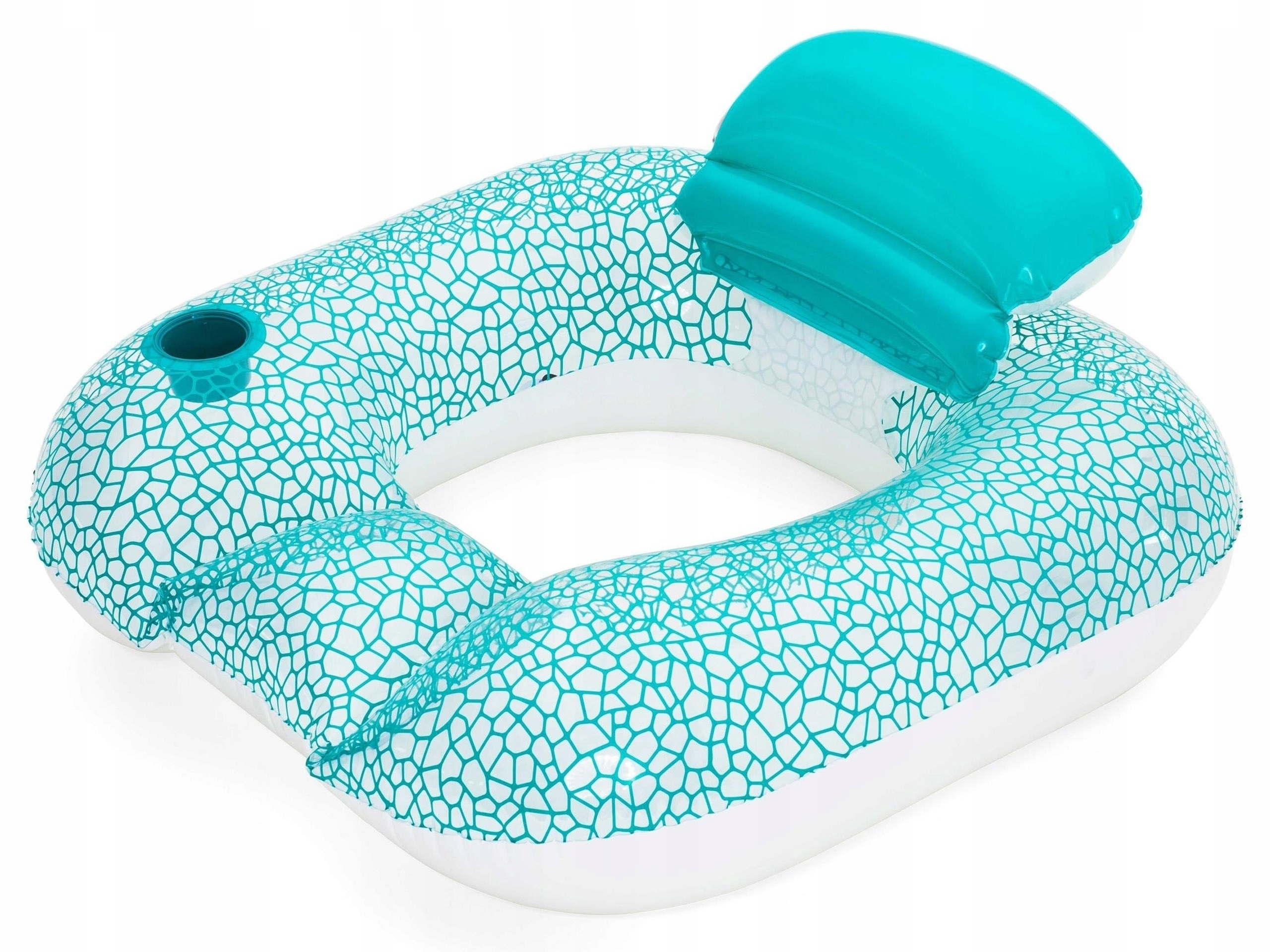 MATERAC FOTEL Z OPARCIEM DO PŁYWANIA 2w1 DMUCHANY PLAŻOWY BESTWAY 102x94cm Marka Bestway