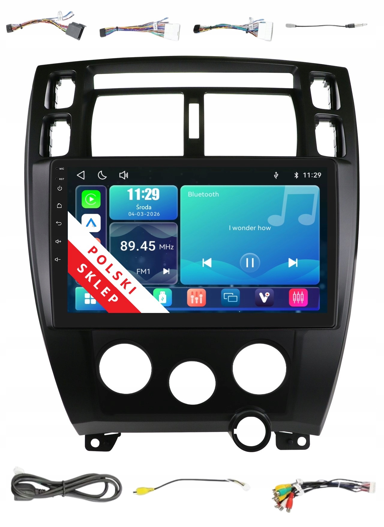 Navigácia Rádio 2DIN Android Hyundai Tucson A 1 Apple Carplay Android Auto