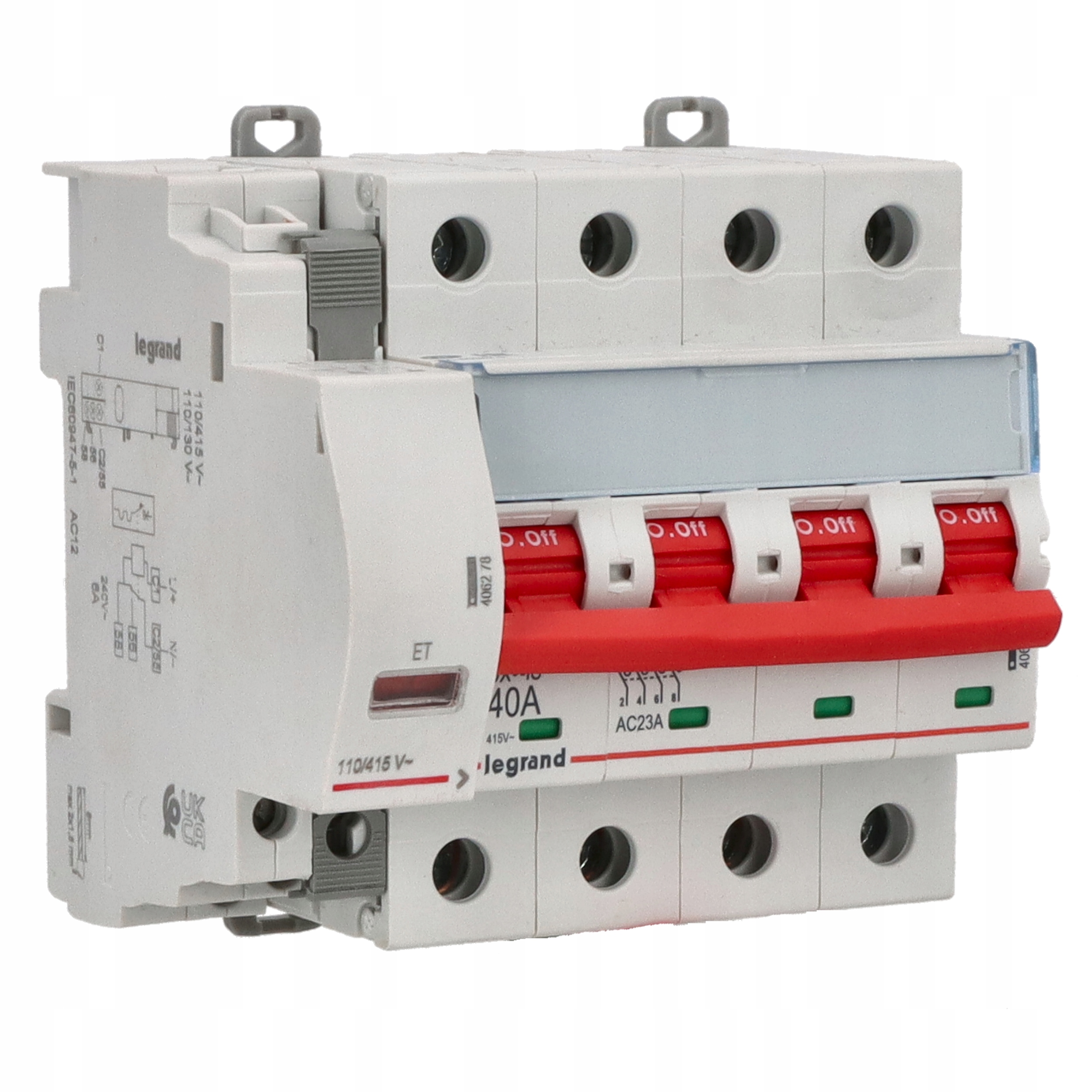 Zestaw Legrand Frx 303 40A 4P 406543 Wyzwalacz TX3 DX3 406278 110-415V