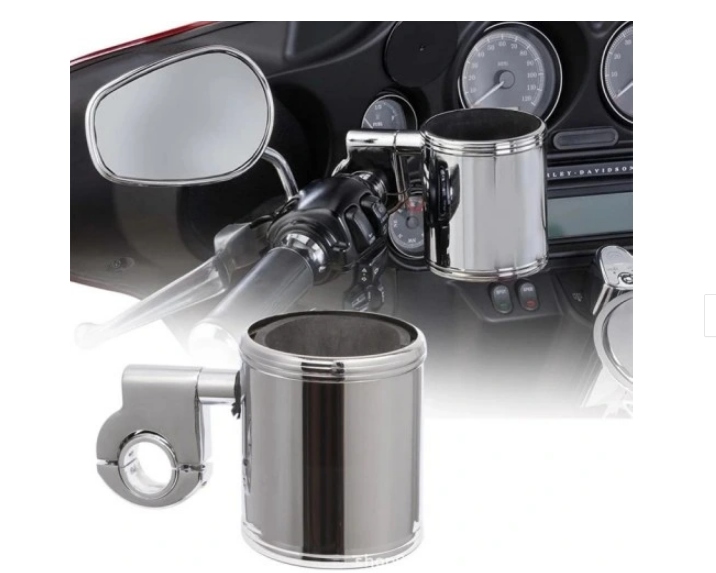 UCHWYT NA NAPÓJ CHROM DO MOTOCYKLA CHOPPER CUSTOM