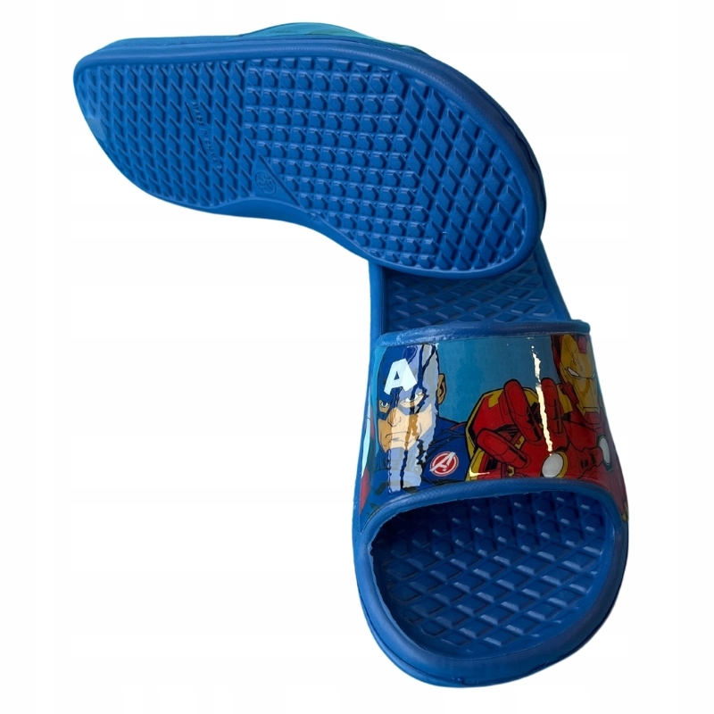 KLAPKI BASENOWE PIANKOWE DZIECIĘCE LEKKIE PLAŻOWE AVENGERS MARVEL 30/31 Bohater Avengers