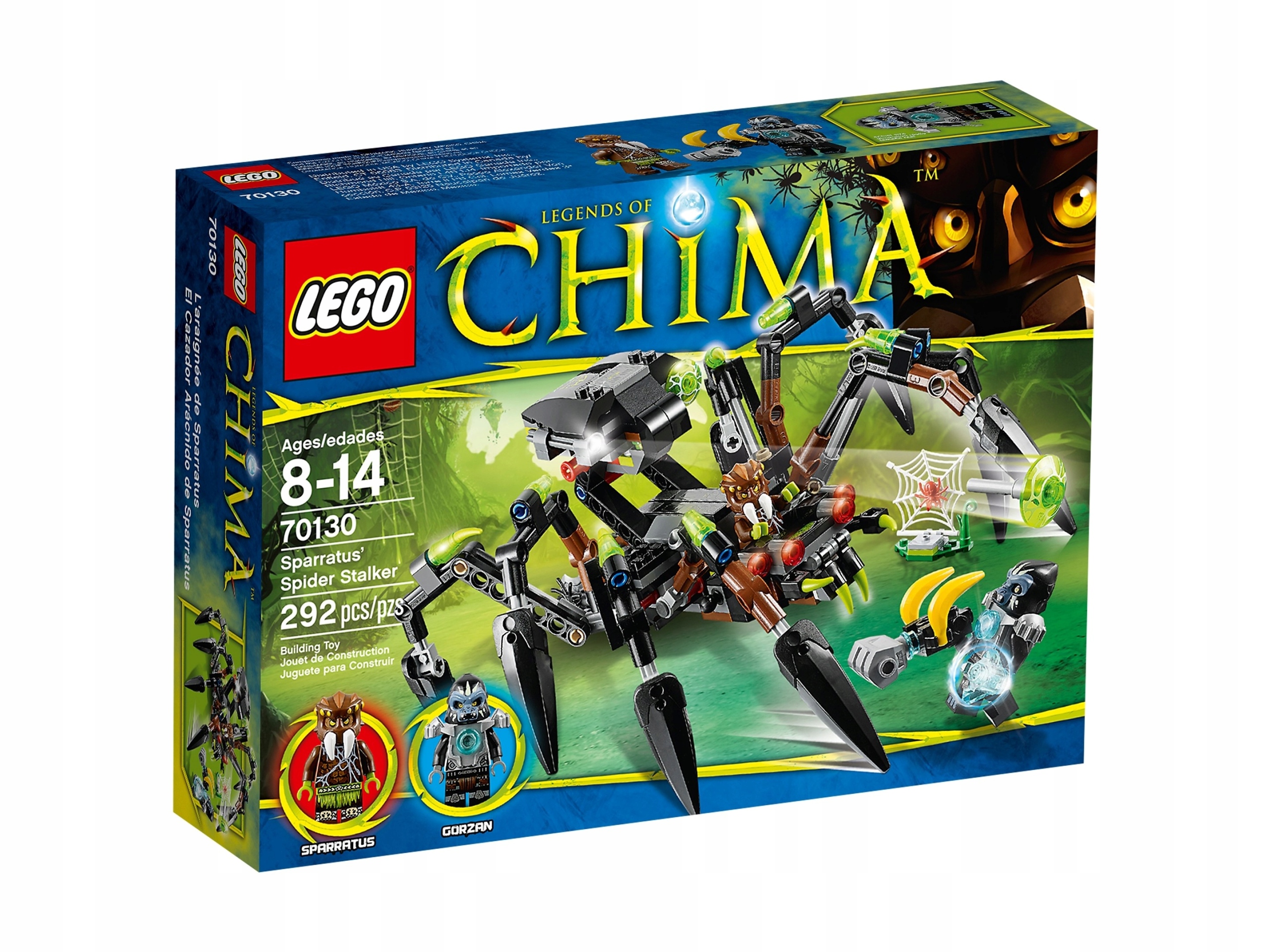 Lego Legends of Chima 70130 Pavoučí závodník Sparratus Nové