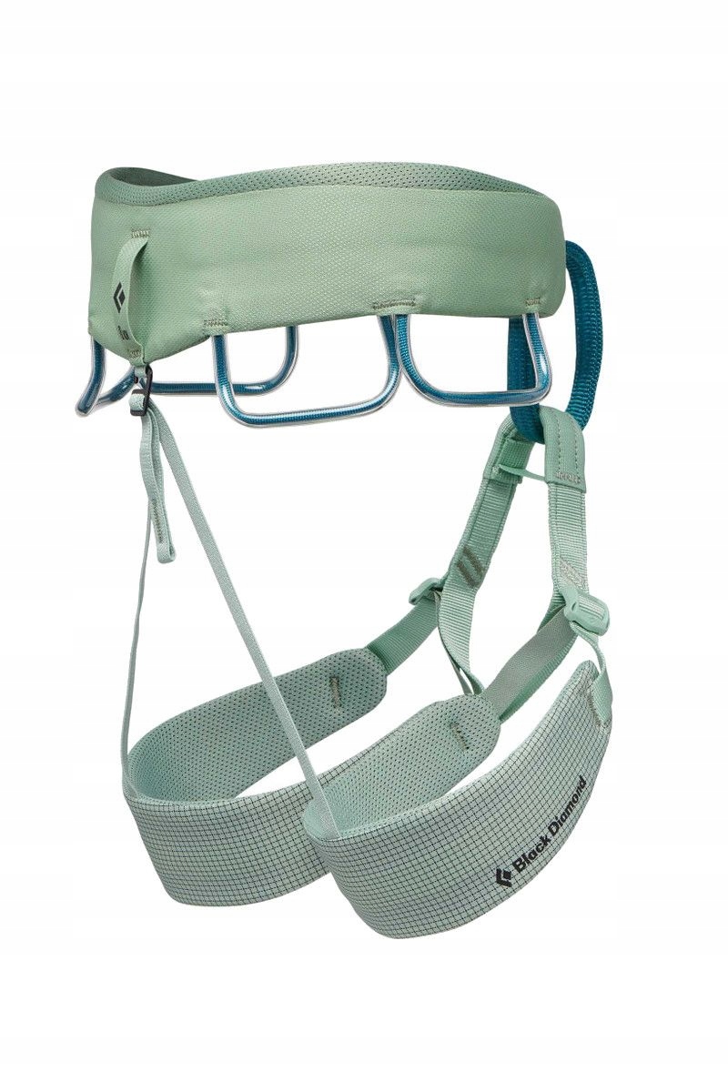 Black Diamond Uprząż wspinaczkowa damska Momentum Women czarna/zielona l