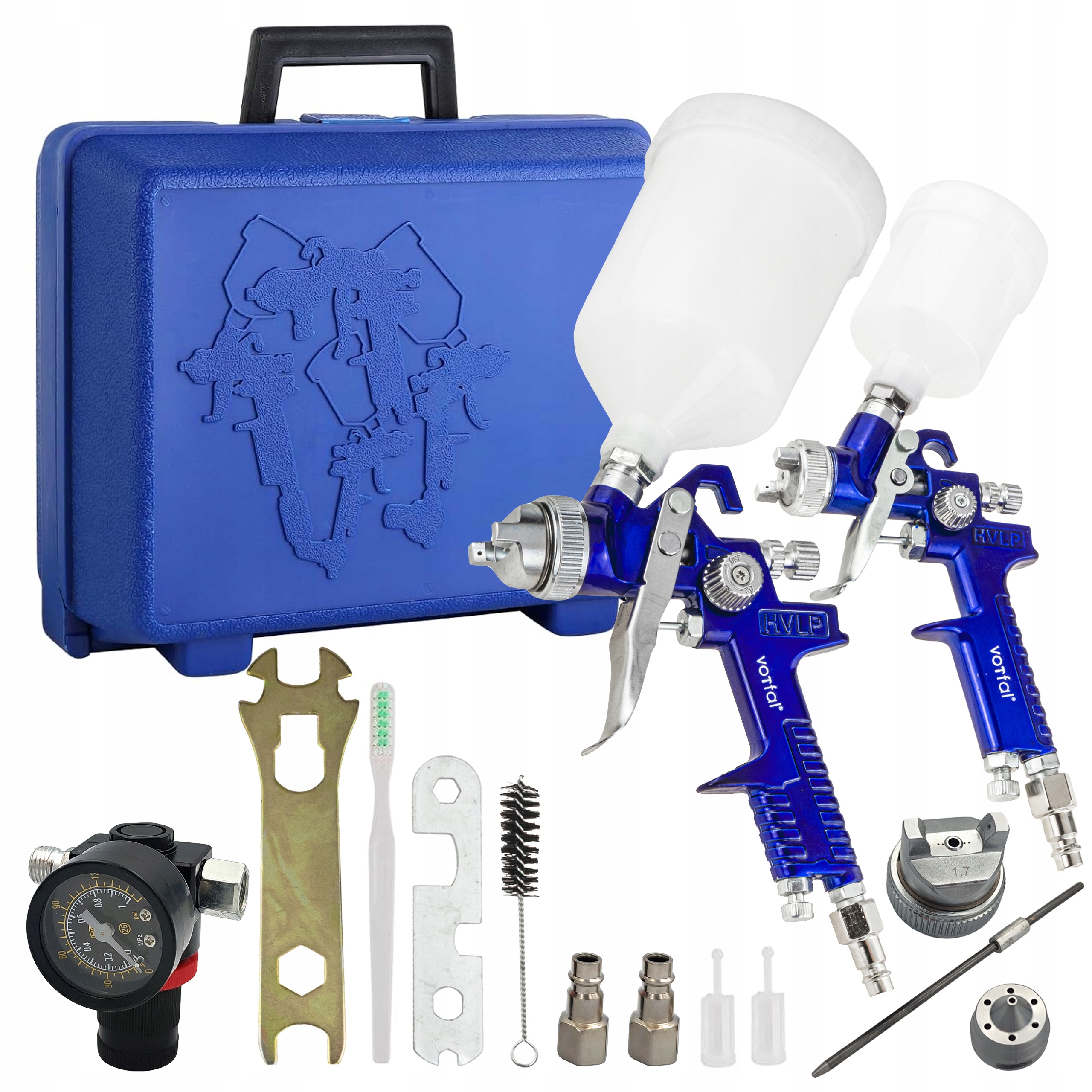 Lakovací pistole Sada 0,8 1,4 1,7HVLP Malování Reduktor reduktor
