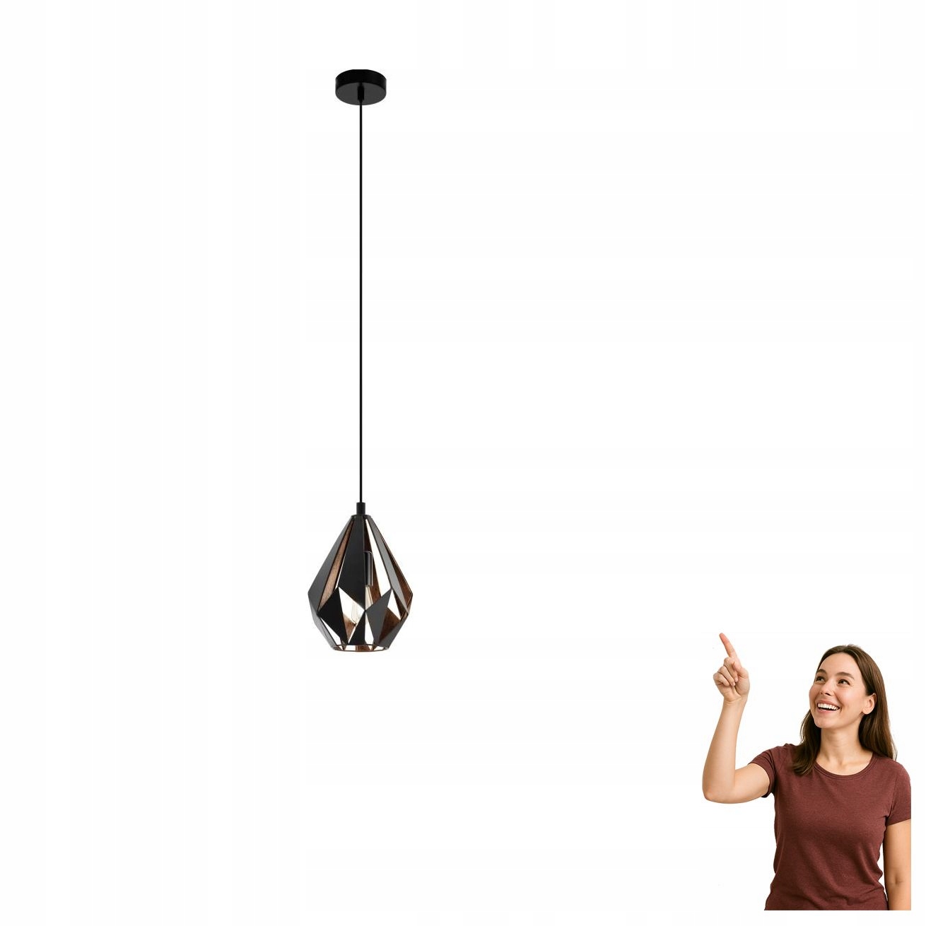 Závesná lampa Carlton 1 49997 Eglo