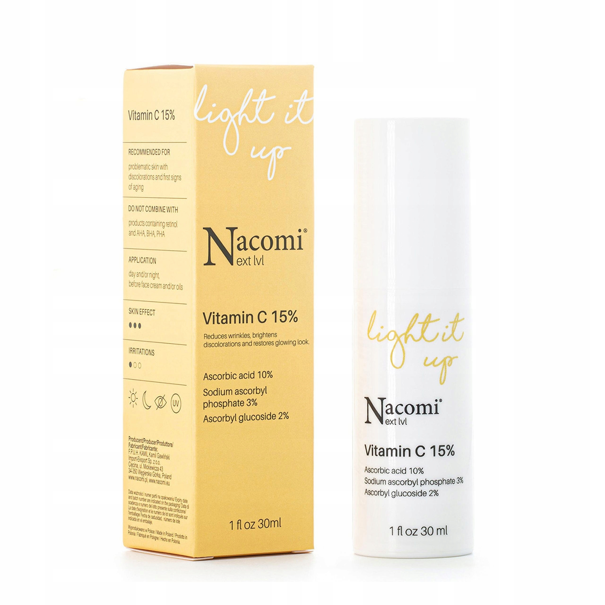 Serum z witaminą C 15% 30ml Nacomi