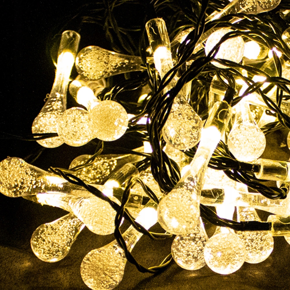 Lampki solarne światełka krople kropelki 60x LED Marka Bituxx