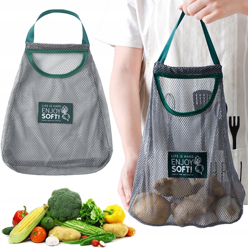 TORBA BAWEŁNIANA EKO WOREK PLECIONY WIELORAZOWY ZAKUPY EKOLOGICZNA SIATKA Cechy dodatkowe sznurek ściągający uchwyt