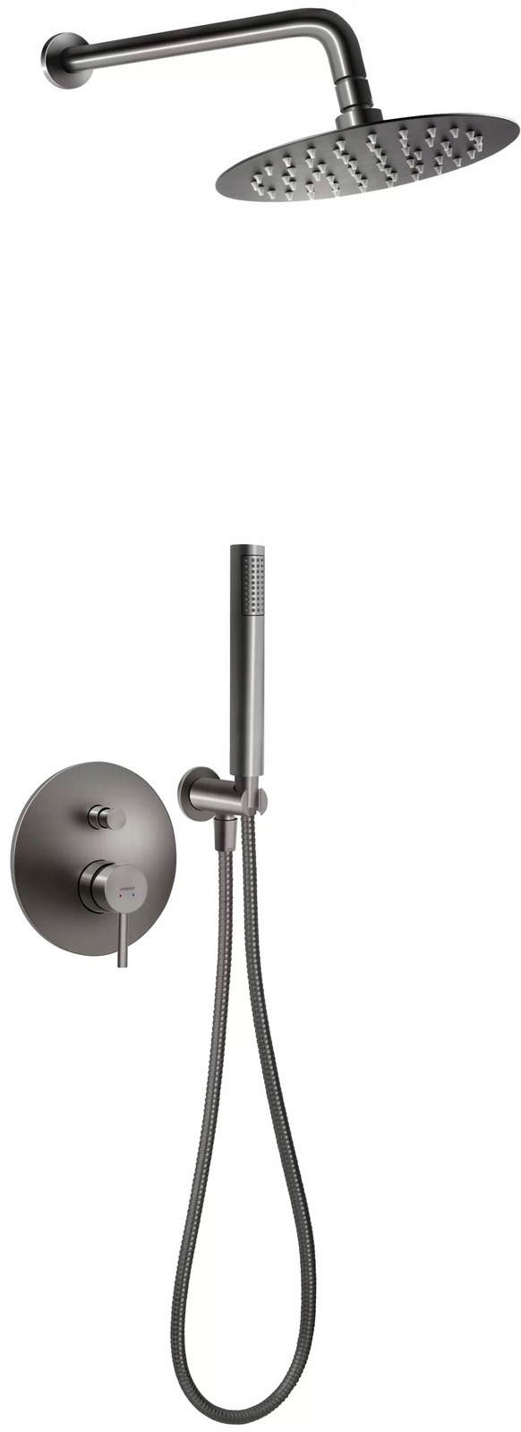 Ferro Podomietková Sprchová Súprava S Dažďovou Sprchou Ciriculus, Gun Metal