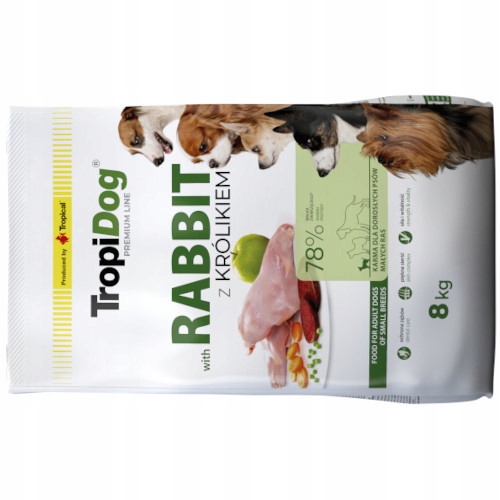 Tropidog Premium Adult S Rabbit 8kg