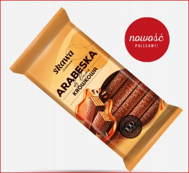 10 Sztuk Skawa Wafelki 190G Arabelka Krówkowa